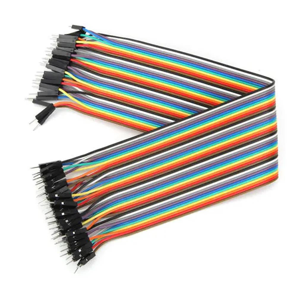 40 Pin Dupont Jumper Cable 10/20/30cm F-F, M-M, M-F 2.54mm Breadboard Arduino