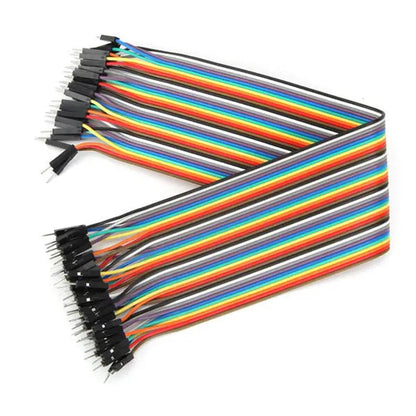 40 Pin Dupont Jumper Cable 10/20/30cm F-F, M-M, M-F 2.54mm Breadboard Arduino