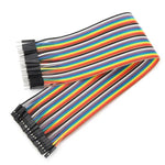 Lade das Bild in den Galerie-Viewer, 40 Pin Dupont Jumper Kabel 10/20/30 cm F-F, M-M, M-F 2,54 mm Breadboard Arduino
