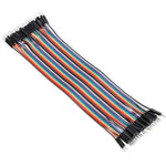 Lade das Bild in den Galerie-Viewer, 40 Pin Dupont Jumper Kabel 10/20/30 cm F-F, M-M, M-F 2,54 mm Breadboard Arduino
