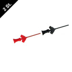 Lade das Bild in den Galerie-Viewer, Cleqee SMD IC Test Haken Hook Clip Mini Grabbers Prüfspitze Dupont Rot Schwarz
