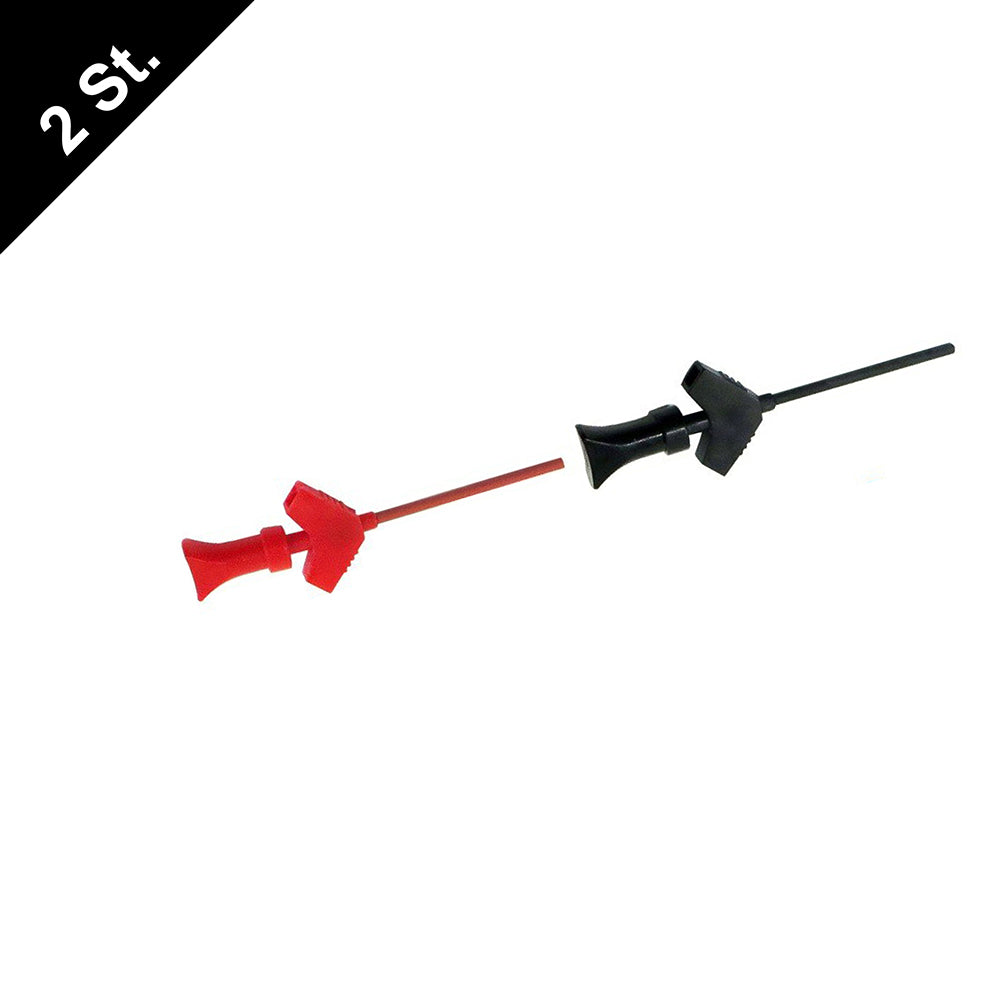 Cleqee SMD IC Test Hook Hook Clip Mini Grabbers Test Tip Dupont Red Black