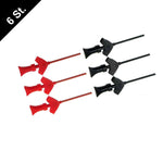 Load the image into the gallery viewer, Cleqee SMD IC Test Hook Clip Mini Grabbers Test Probe Dupont Red Black
