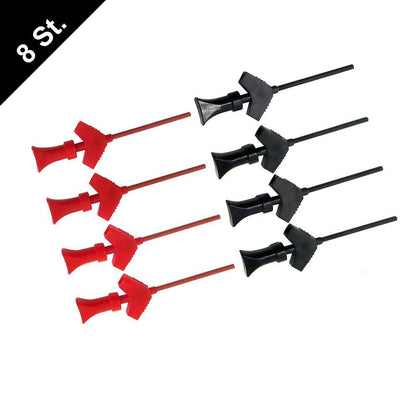 Cleqee SMD IC Test Hook Hook Clip Mini Grabbers Test Tip Dupont Red Black