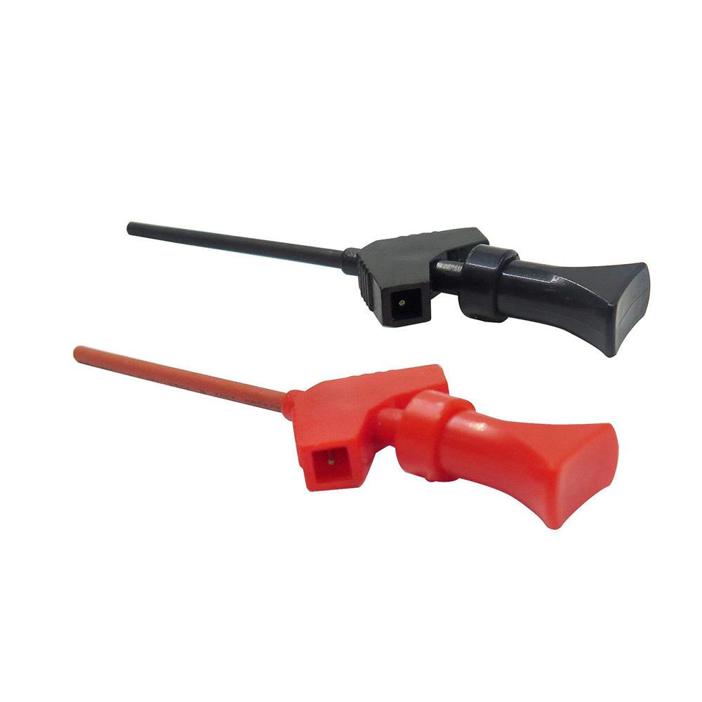 Cleqee 6x farbige SMD IC Test Haken Hook Clip Mini Grabbers Prüfspitze Dupont
