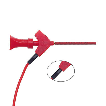Cleqee 6x farbige SMD IC Test Haken Hook Clip Mini Grabbers Prüfspitze Dupont