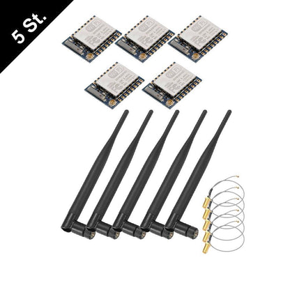 ESP-07 ESP8266 WiFi Serial Modul Arduino IDE, IoT, opt. ext. Antenne Tasmota 14