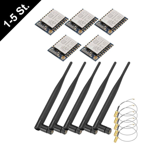 ESP-07 ESP8266 WiFi Serial Modul Arduino IDE, IoT, opt. ext. Antenne Tasmota 14