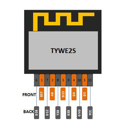 ESP-02S TYWE2S ESP8285 ESP8266 WiFi Module Arduino IDE Serial Board Tasmota 15