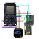 Load the image into the gallery viewer, OpenDTU Hoymiles DIY Kit - ESP32 + Display + NRF24L01+ Module + Socket + Cable

