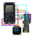 Load the image into the gallery viewer, Opendtu Hoymiles DIY Kit Display SSD1306 + ESP32 + NRF24L01PLUS + Socket + Cable PV
