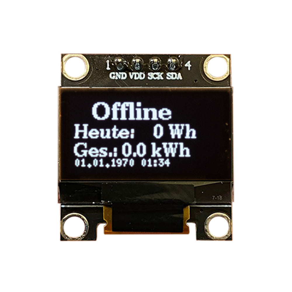 Opendtu Hoymiles DIY Kit Display SSD1306 + ESP32 + NRF24L01PLUS + Socket + Cable PV