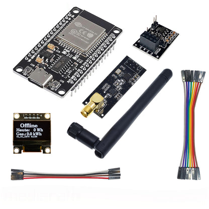 OpenDTU Hoymiles DIY Kit Display SSD1306 ESP32 NRF24L01+ Antenne Socket Kabel PV