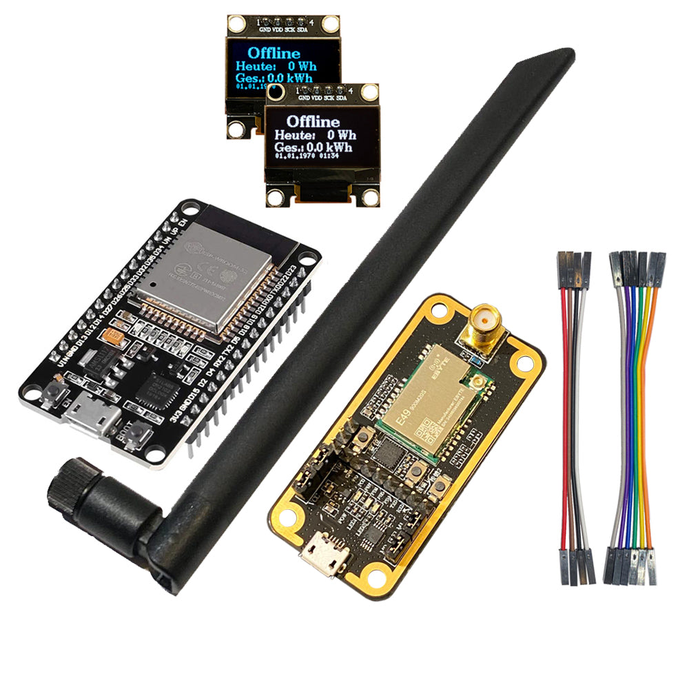 OpenDTU Hoymiles DIY Kit Display SSD1306 ESP32 CMT2300A Antenna Cable HMS HMT