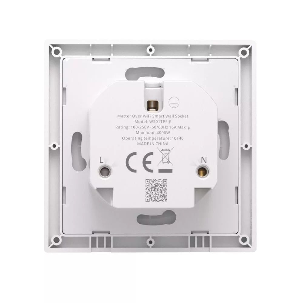 SONOFF WS01TPF-E Orb Socket Matter Wall Socket 16A Energy Monitoring – White