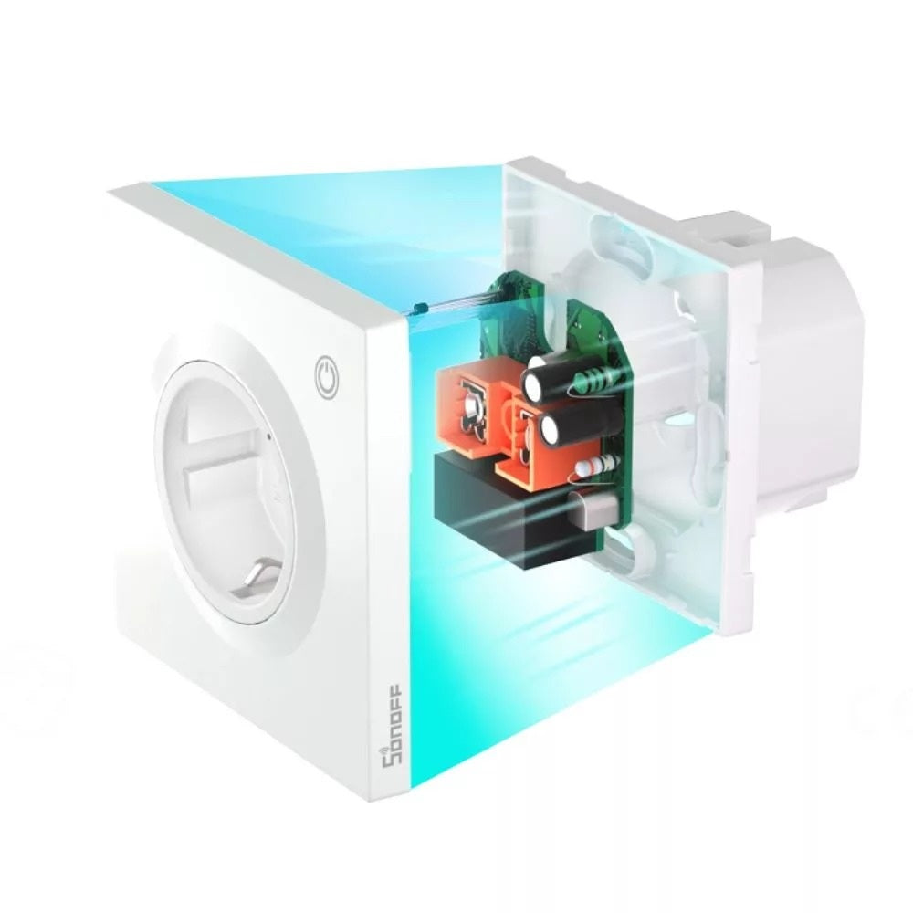 SONOFF WS01TPF-E Orb Socket Matter Wall Socket 16A Energy Monitoring – White