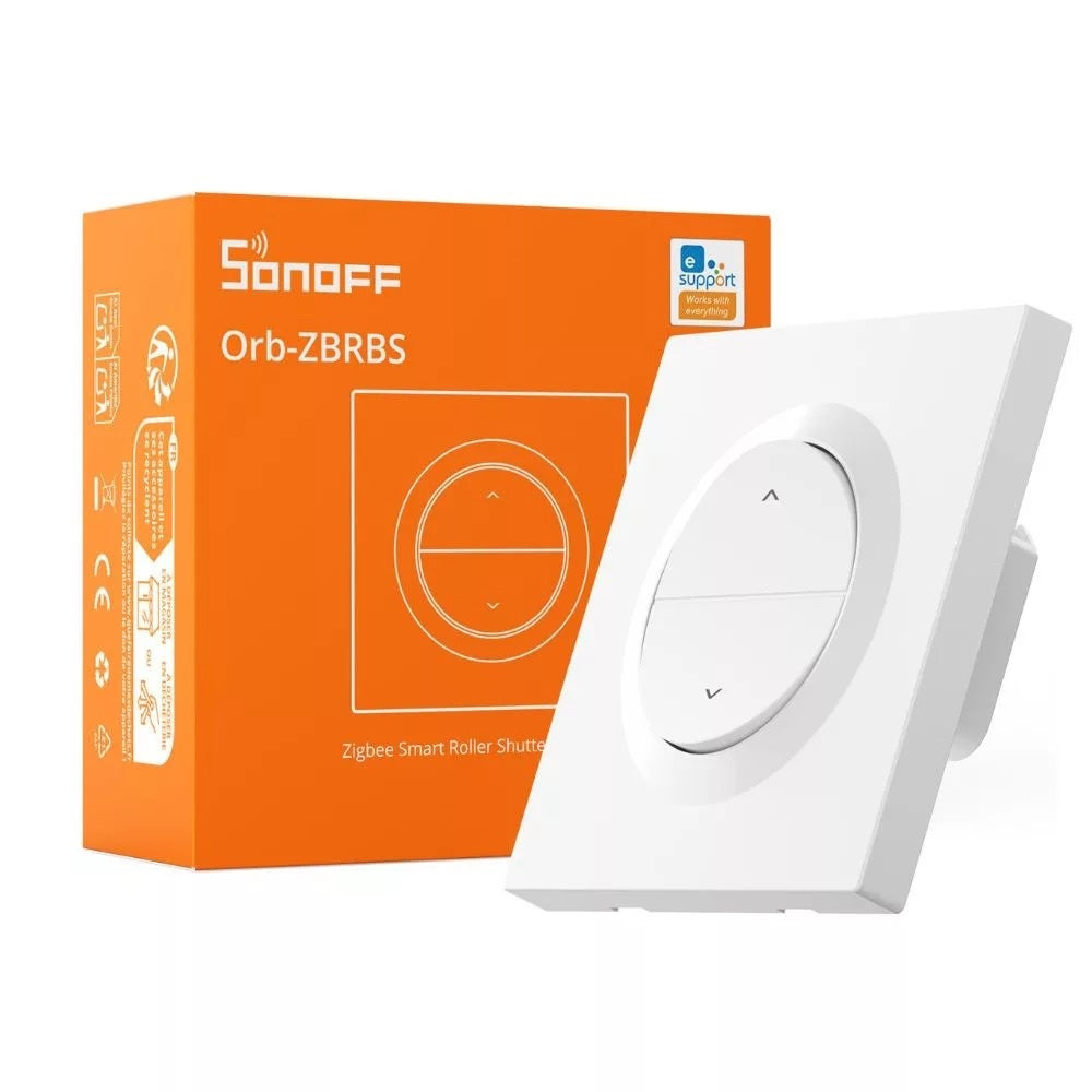 SONOFF MINI-ZBRBS-E Orb-ZBRBS Zigbee Smart Roller Shutter Wall Switch white