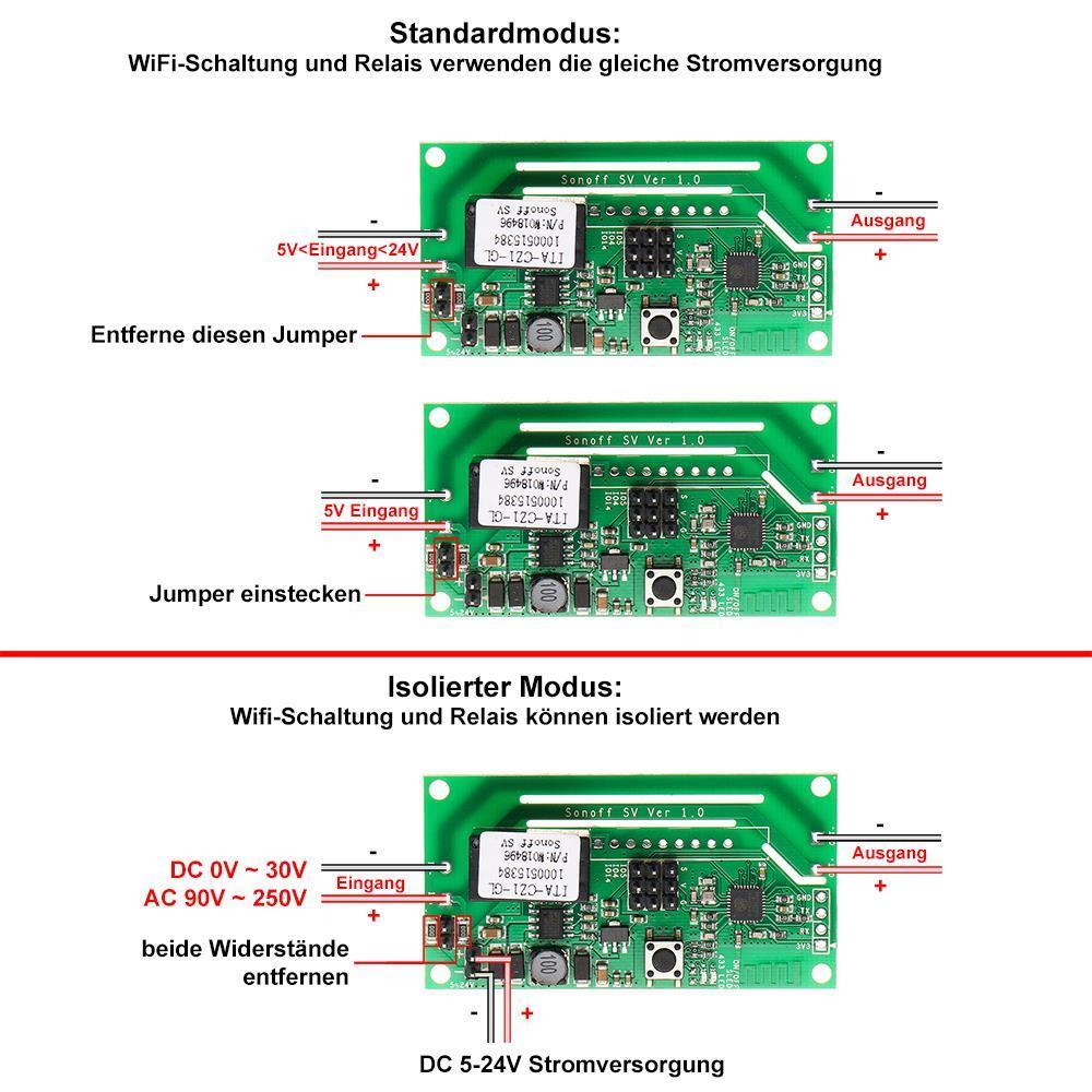 SONOFF SV WiFi Smart Switch - Tasmota - Alexa compatible - ioBroker - NEW