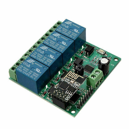 LC Technology 12V 4 Channel Relay 4 Channel Relay ESP8266 WIFI - Tasmota 14 NEW