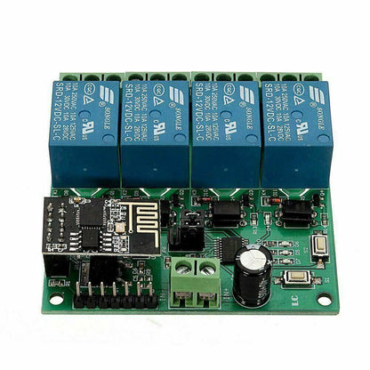 LC Technology 12V 4 Channel Relay 4 Channel Relay ESP8266 WIFI - Tasmota 14 NEW