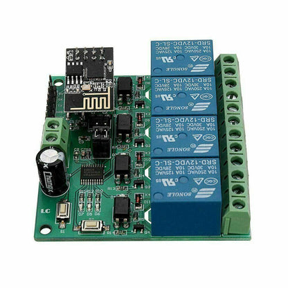 LC Technology 12V 4 Channel Relay 4 Channel Relay ESP8266 WIFI - Tasmota 14 NEW