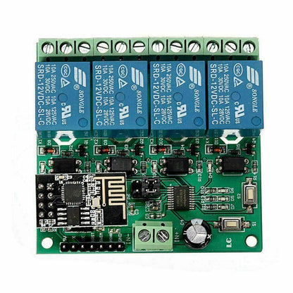 LC Technology 12V 4 Channel Relay 4 Channel Relay ESP8266 WIFI - Tasmota 14 NEW