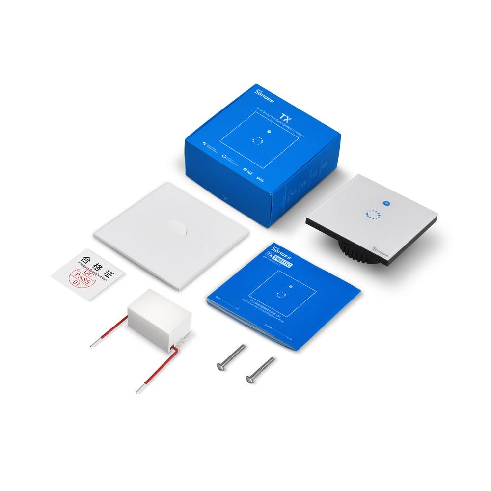 SONOFF TX-T4EU1C WiFi Ein-Draht Smart Wandschalter - Tasmota 14 Alexa ioBroker