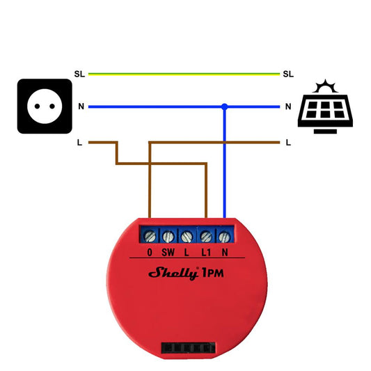 Shelly 1 - WiFi AC/DC Relay Switch 15A — ameriDroid