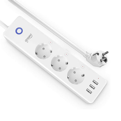 Gosund P1 3-way USB WiFi power strip consumption measurement Tasmota opt. calibrated