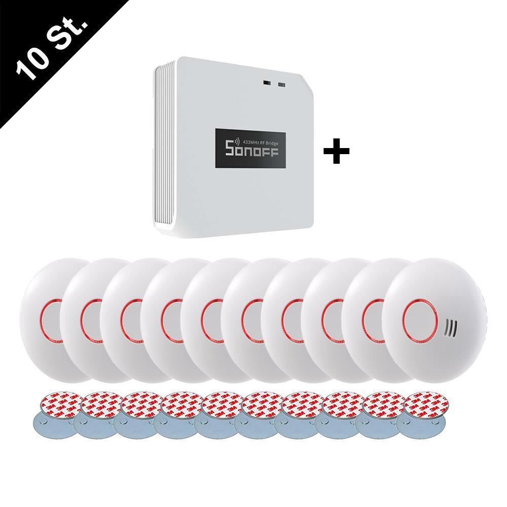 Unitec EIM-213 Funk Rauchmelder Sonoff RF BridgeR2 WiFi RF Smart Hub Tasmota 15