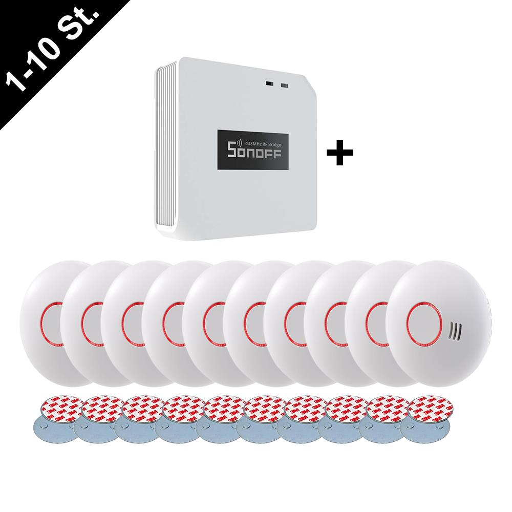 Unitec EIM-213 Funk Rauchmelder Sonoff RF BridgeR2 WiFi RF Smart Hub Tasmota 15