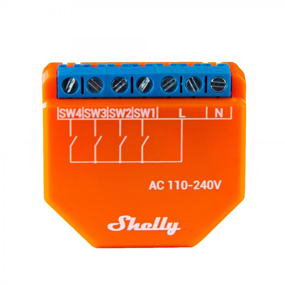 Shelly Plus i4 4 Kanal Smart WiFi Steuergerät 110-240V AC ESP32 MQTT Tasmota 13