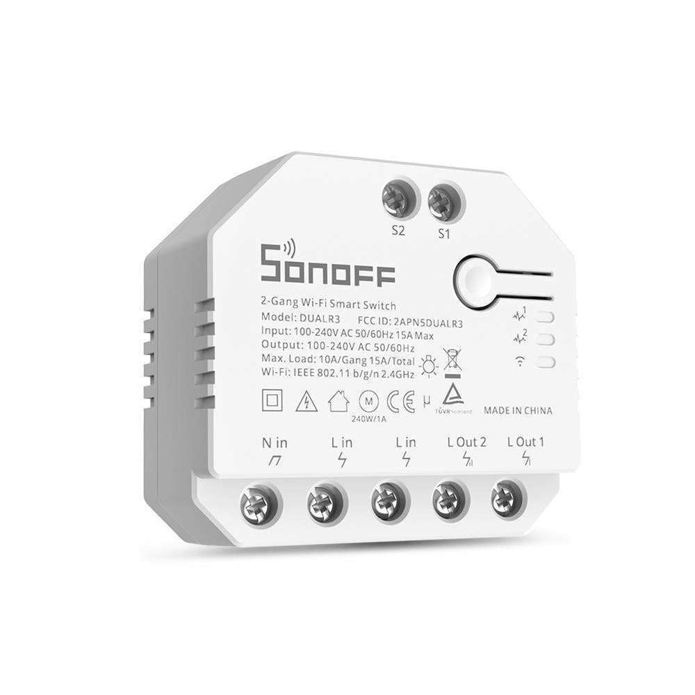 2X SONOFF DUAL R3 WiFi Smart Switch Verbrauchsmessung Tasmota 13 Alexa iobroker
