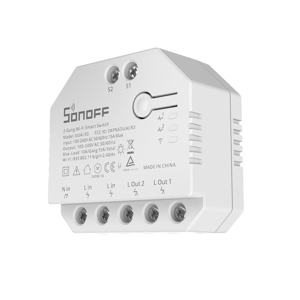 2X SONOFF DUAL R3 WiFi Smart Switch Consumption Metering - Tasmota Alexa ioBroker