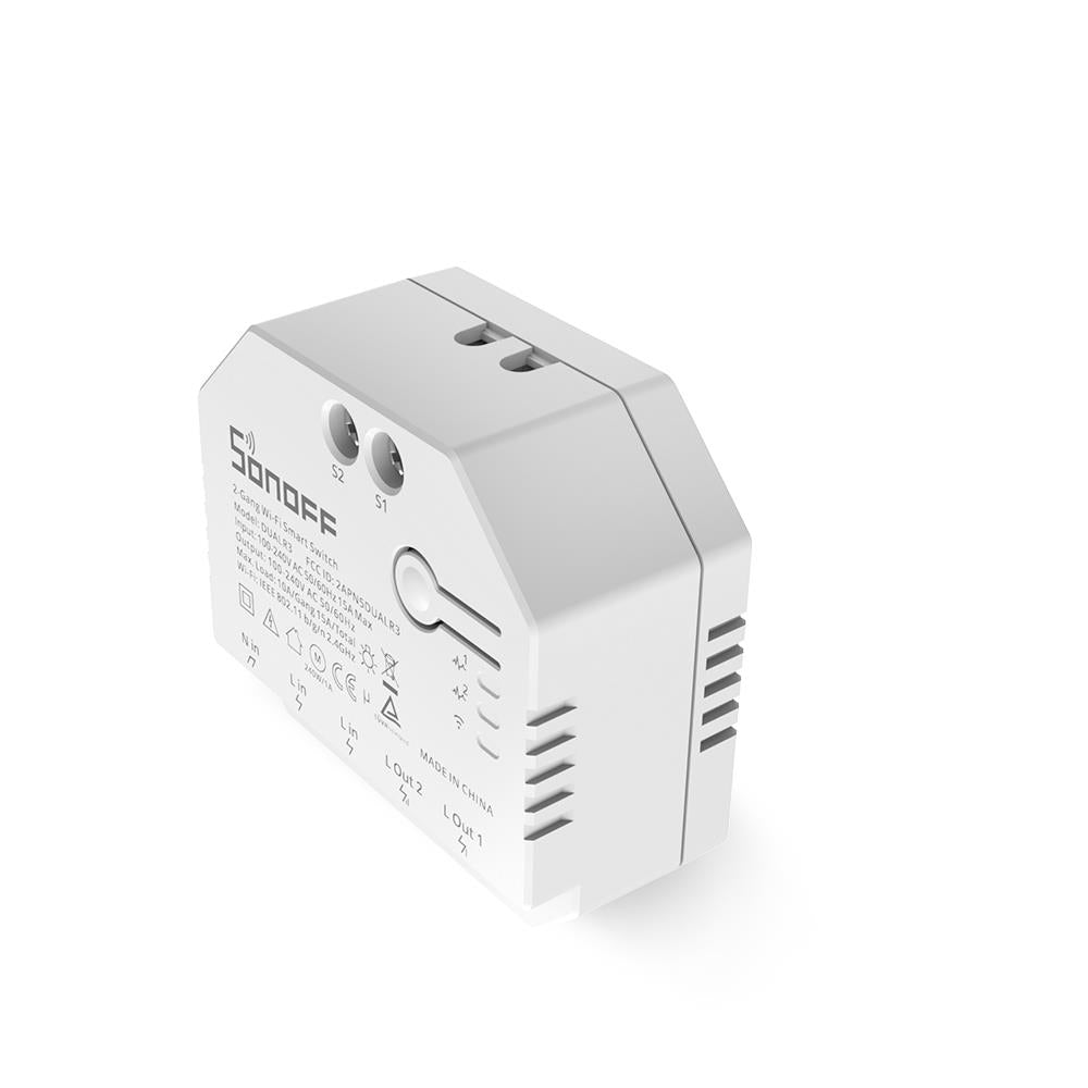 4X SONOFF DUAL R3 WiFi Smart Switch Power Metering - Tasmota Alexa ioBroker