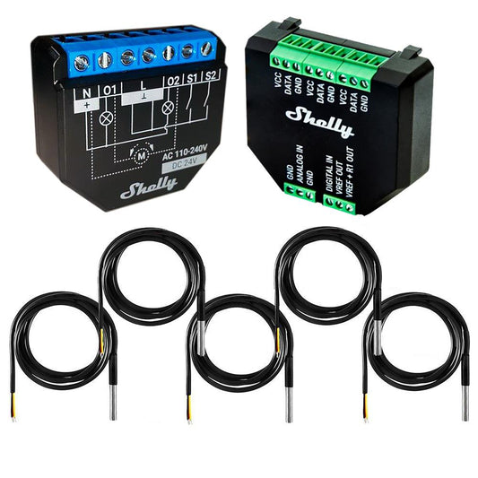 Shelly Plus 2PM 16A WiFi Power Metering opt. Plus Addon & DS18B20 & Tasmota 14