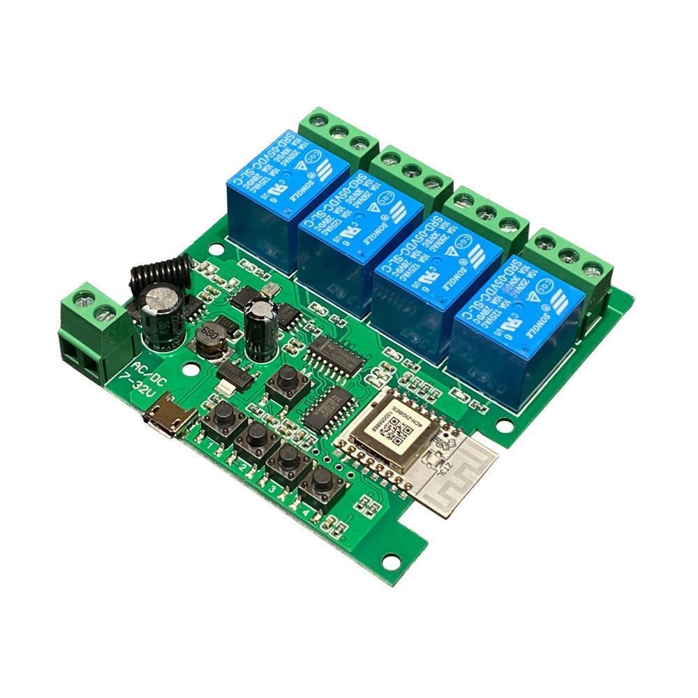 4 Kanal 4CH Zigbee Radio RF 433 Relais Schalter Modul DC AC Gehäuse Remote