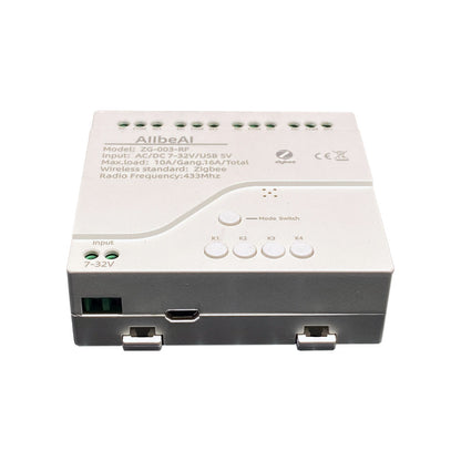4 Kanal 4CH Zigbee Radio RF 433 Relais Schalter Modul DC AC Gehäuse Remote