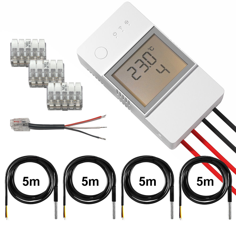 SONOFF THR316D TH Elite 16A WiFi Smart Switch Tasmota 15 opt. 4x DS18B20 1-5m