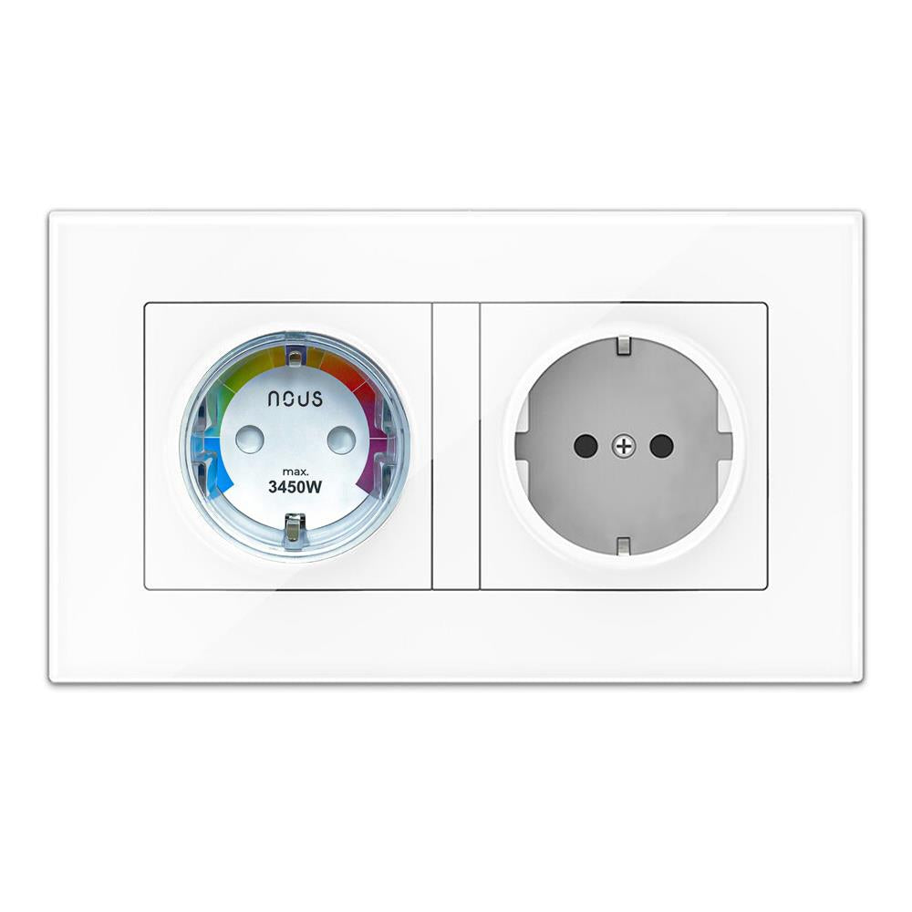 2X Nous A1T 16A 3680W Verbrauchsmessung WiFi - Tasmota - optional calibrated