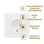 Load the image into the gallery viewer, ATHOM SK01-TAS WiFi Smart Wall Socket with Consumption Measurement 16A 3680W TASMOTA
