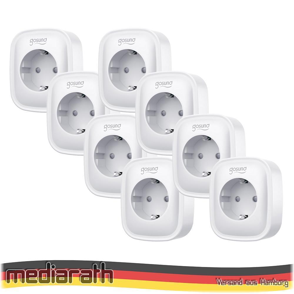 8X Gosund SP1 16A 3680W WiFi plug Consumption Measurement Tasmota opt. calibrated