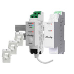 Load the image into the gallery viewer, Shelly Pro 3EM WiFi Relais WiFi Electricity Meter 3x 120A + 3 Terminals opt. Addon
