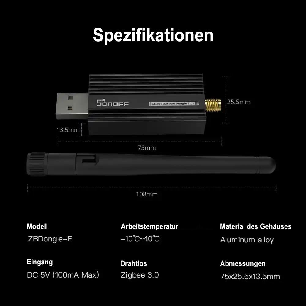 SONOFF Zigbee 3.0 USB Dongle Plus E Matter Thread ZHA Home Assistant SkyConnect