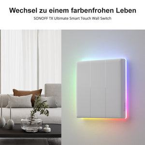 Sonoff TX Ultimate T5 EU 2C 2-Kanal Smart WiFi Wand Touch Schalter Tasmota 13