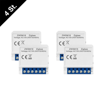 1-8X AVATTO ZWSM16 ZigBee 3.0 1-4 Kanal Smart Switch Modul Lichtschalter TUYA