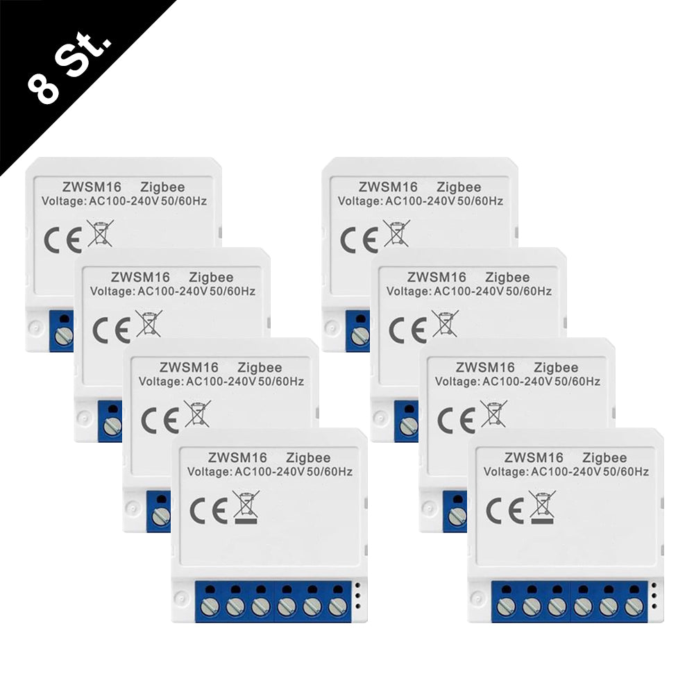 1-8X AVATTO ZWSM16 ZigBee 3.0 1-4 Kanal Smart Switch Modul Lichtschalter TUYA