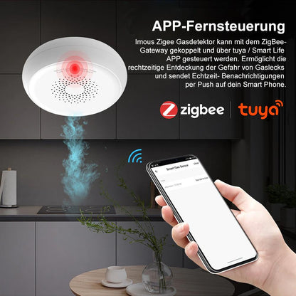 IMOU IOT-ZGA1-EU ZigBee Smart Gas Detector Alarm CNG LNG Methane 85dBm