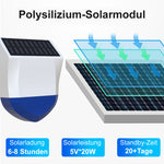 Lade das Bild in den Galerie-Viewer, NEO NAS-AB06B ZigBee 3.0 Outdoor Solar Smart Alarm Sirene TUYA IPX5 95dB
