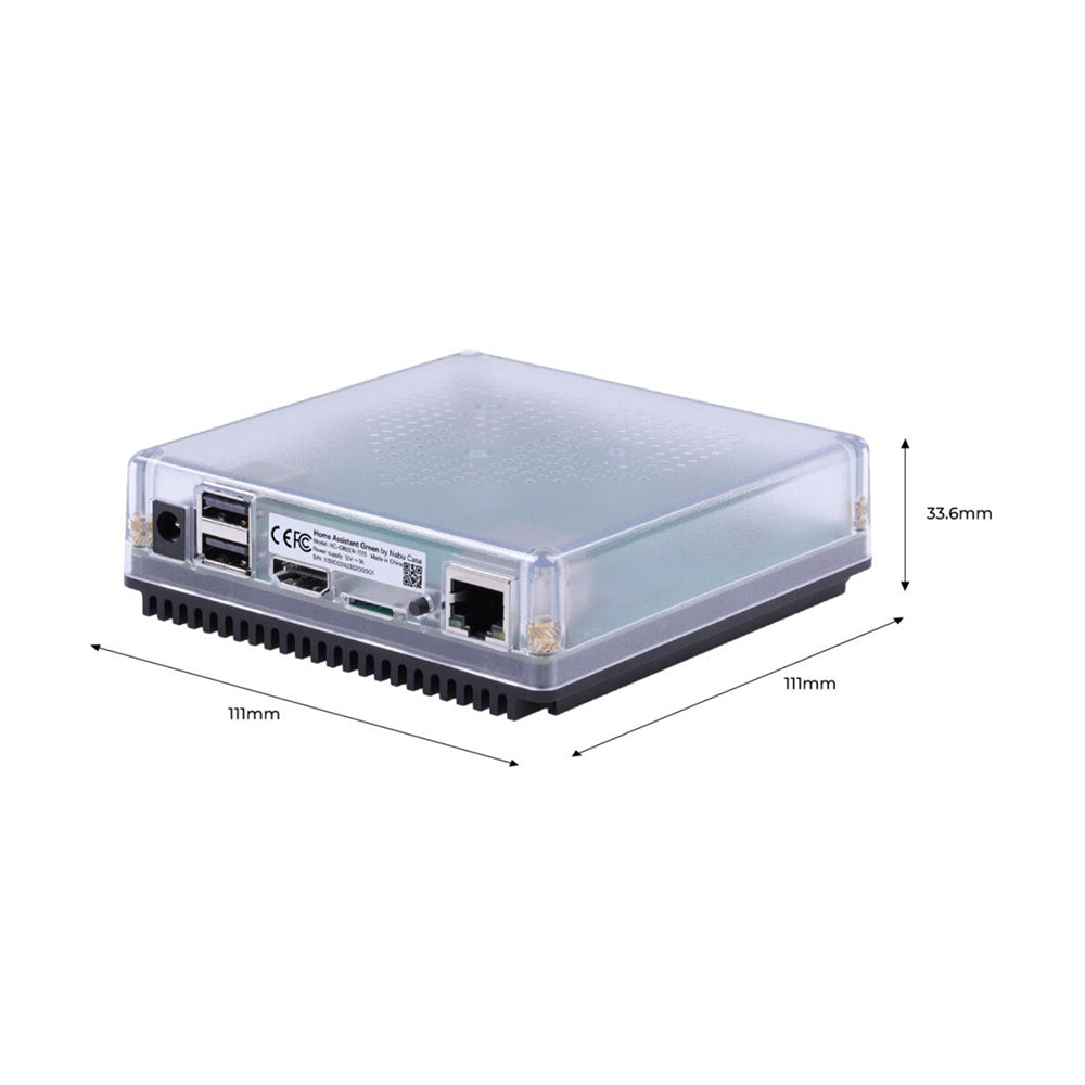 Home Assistant Green Smart Home Hub 2X USB, Gigabit LAN, MicroSD opt. Conbee III